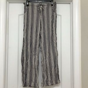 Stripe linen like pants 25 small xs